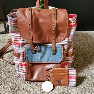 The Sac Convertable Backpack with Matching Wallet